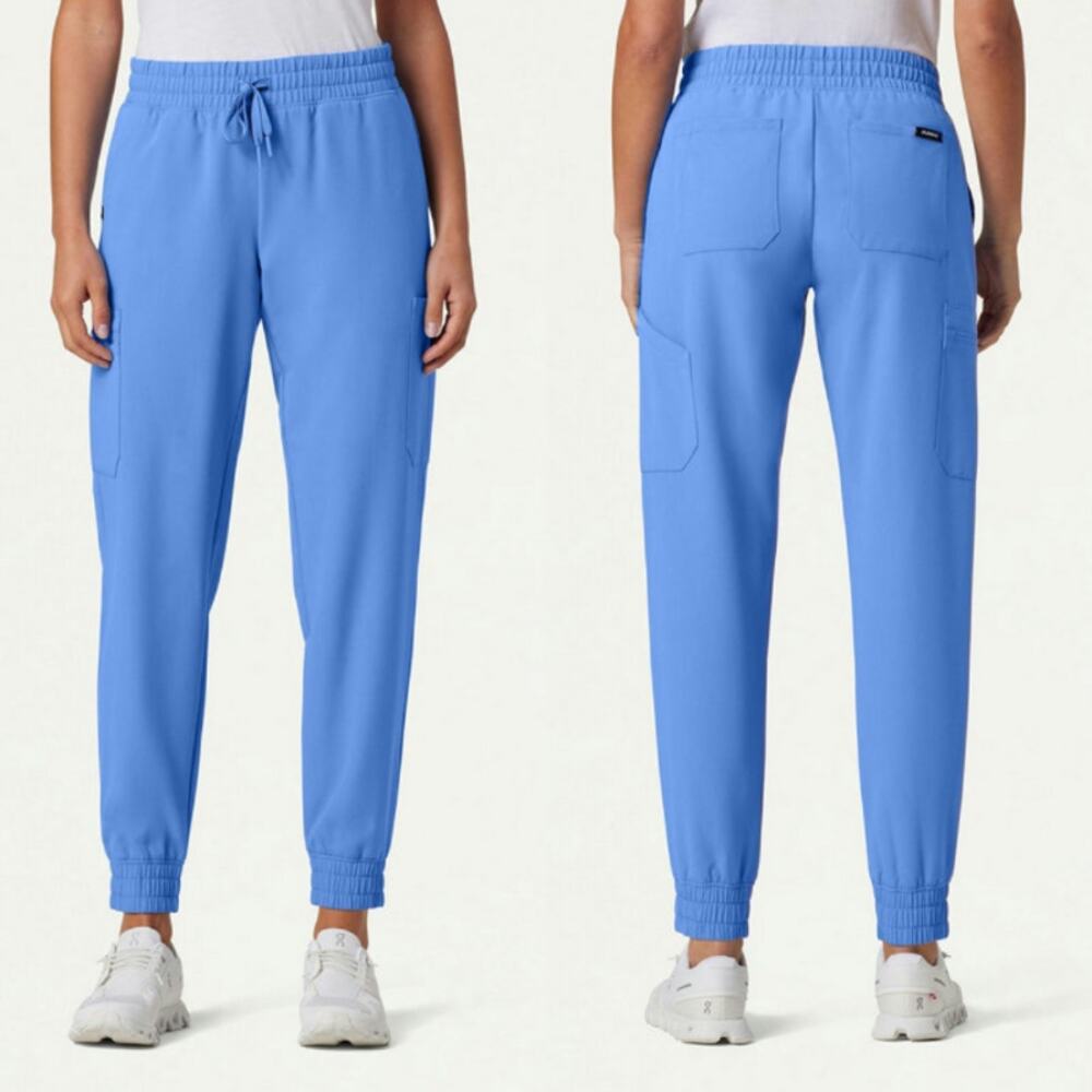 Jaanuu Bundle 2pcs Neo Everyday Cargo Scrub Joggersv Ceil Blue 2X